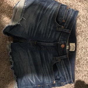 J crew Jean short cut offs